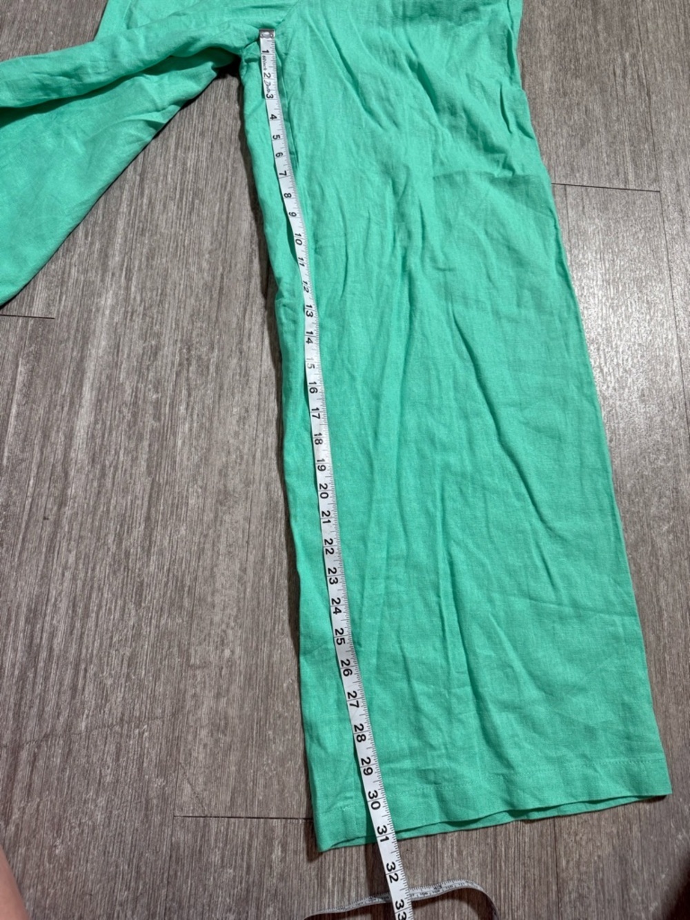 House of Harlow Linen Wide Leg Pants Coastal Grandma Resort Belted Flowy Beachy - Picture 3 of 9
